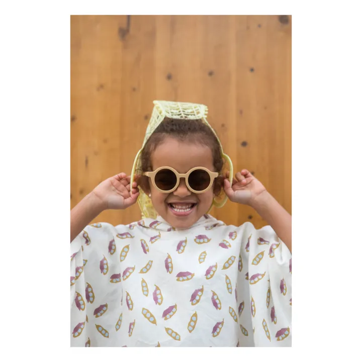Bootani Poncho Coton Bio Pois | Ecru
