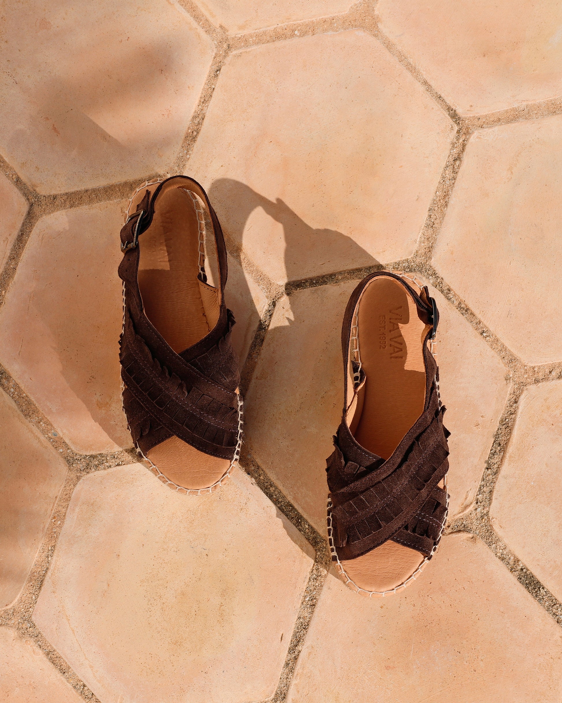 VIA VAI bruine espadrilles Mondi Noel