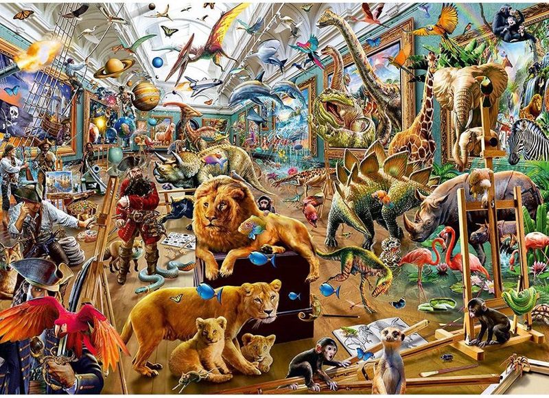Ravensburger - Chaos in de Galerie - Legpuzzel - 1000 Stukjes - Karton