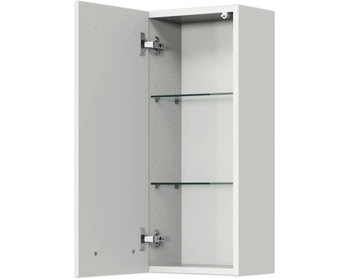 Pelipal Kumba badkamermeubelset (B x H x D 167 x 200 x 50 cm), glanzend witte fronten, 5-delige set inclusief witte mineraalstenen wastafel, halfhoge kast, onderkast en bovenkast (99.1070126093)