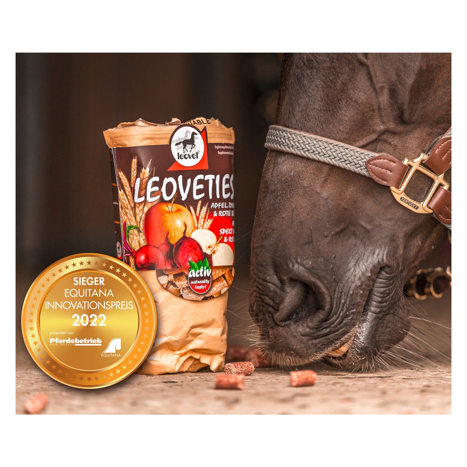 leovet Leckerli Leoveties Apfel & Dinkel & Rote Beete  - 1 kg