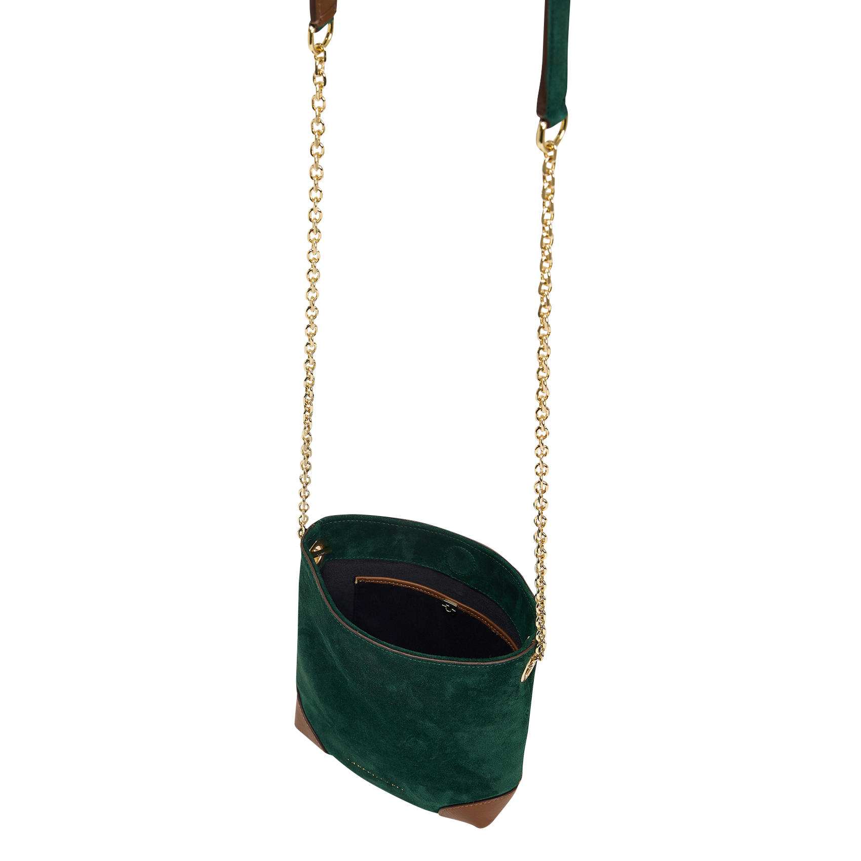 MINI CHARLOTTE - Sac bandoulière en cuir | Vert
