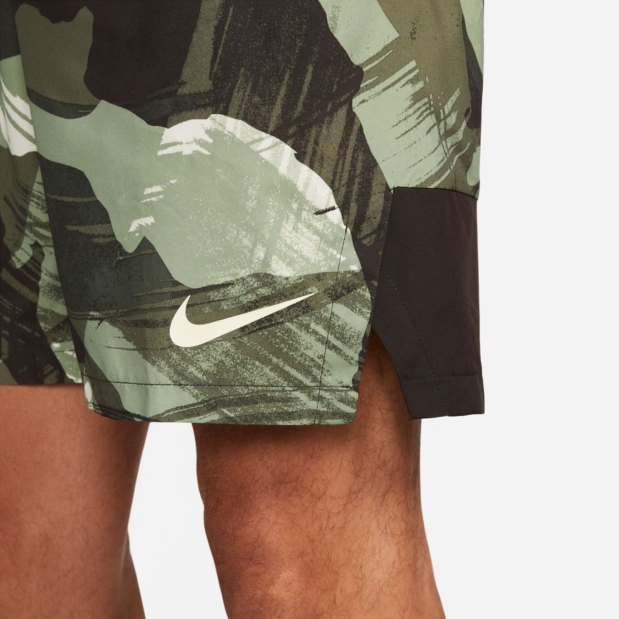 Nike Short d'Entraînement Dri-FIT Flex Woven Camo - Camouflage/Marron/Blanc