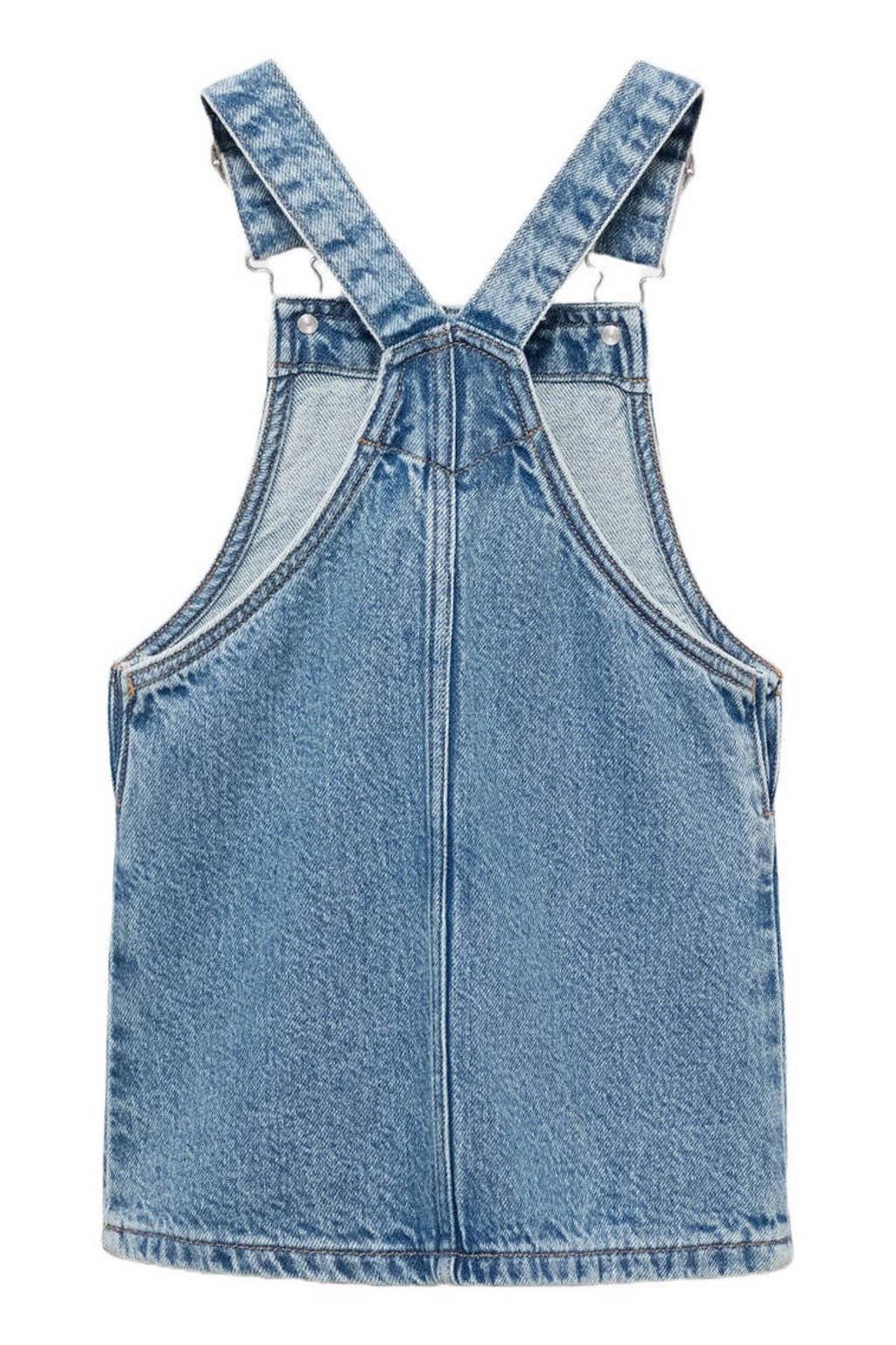 Mango Kids denim spijkerjurk medium blue denim