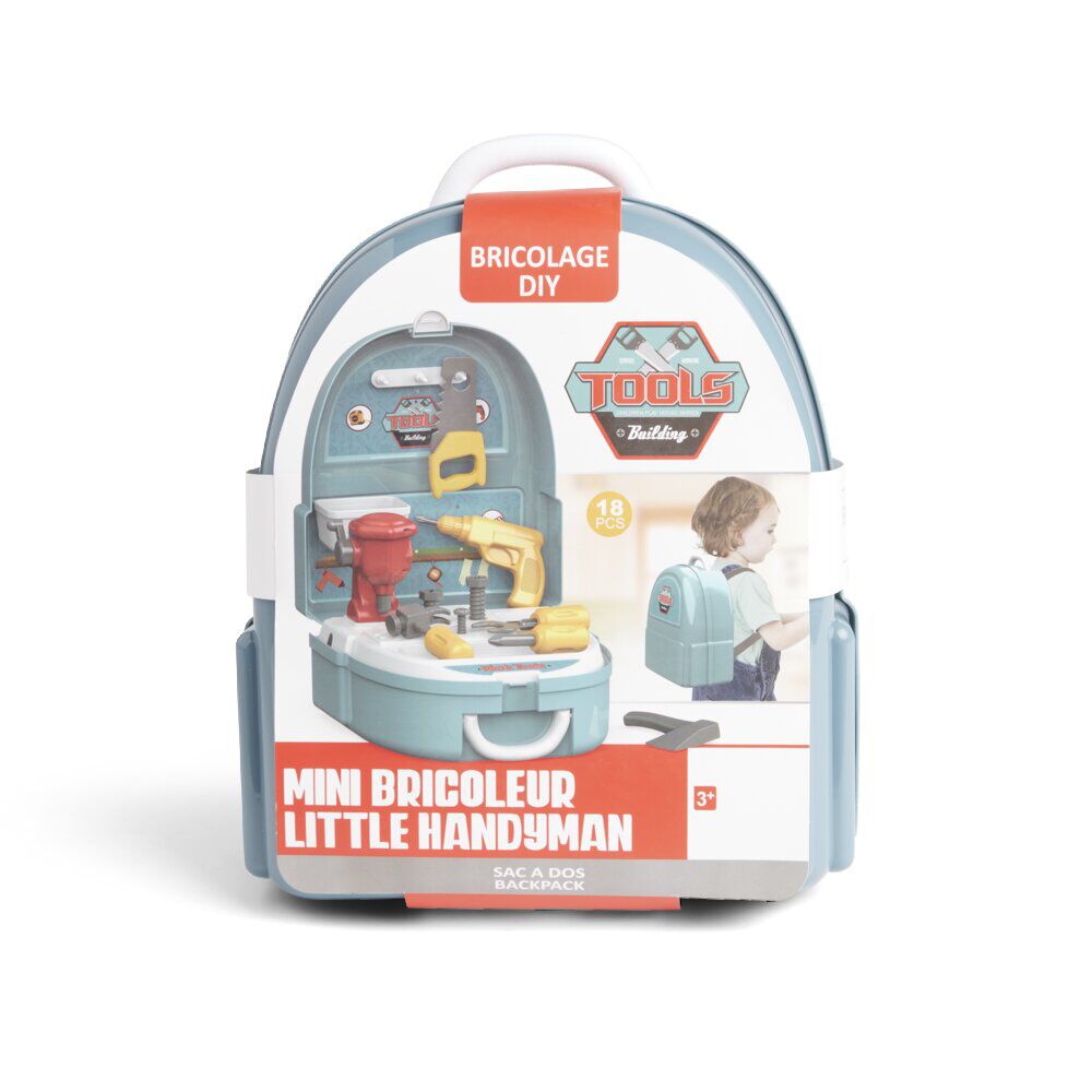 Sac à dos jouet enfant bricoleur 18 pièces