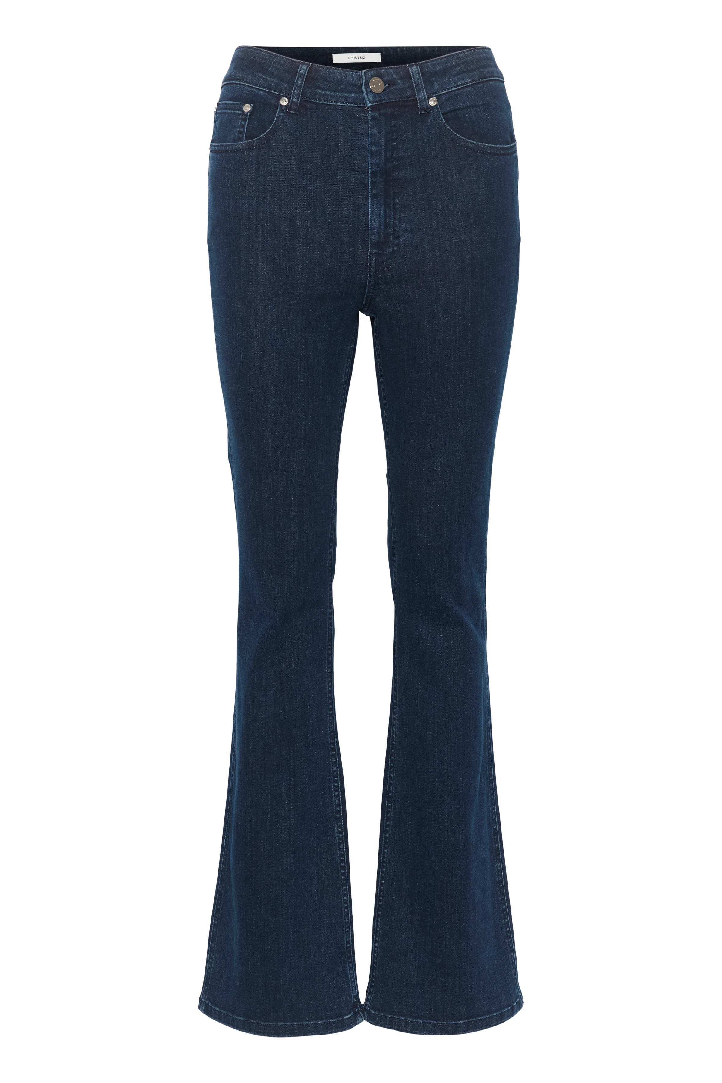 GESTUZ  RivyGZ Flared jeans - Dark Blue Washed
