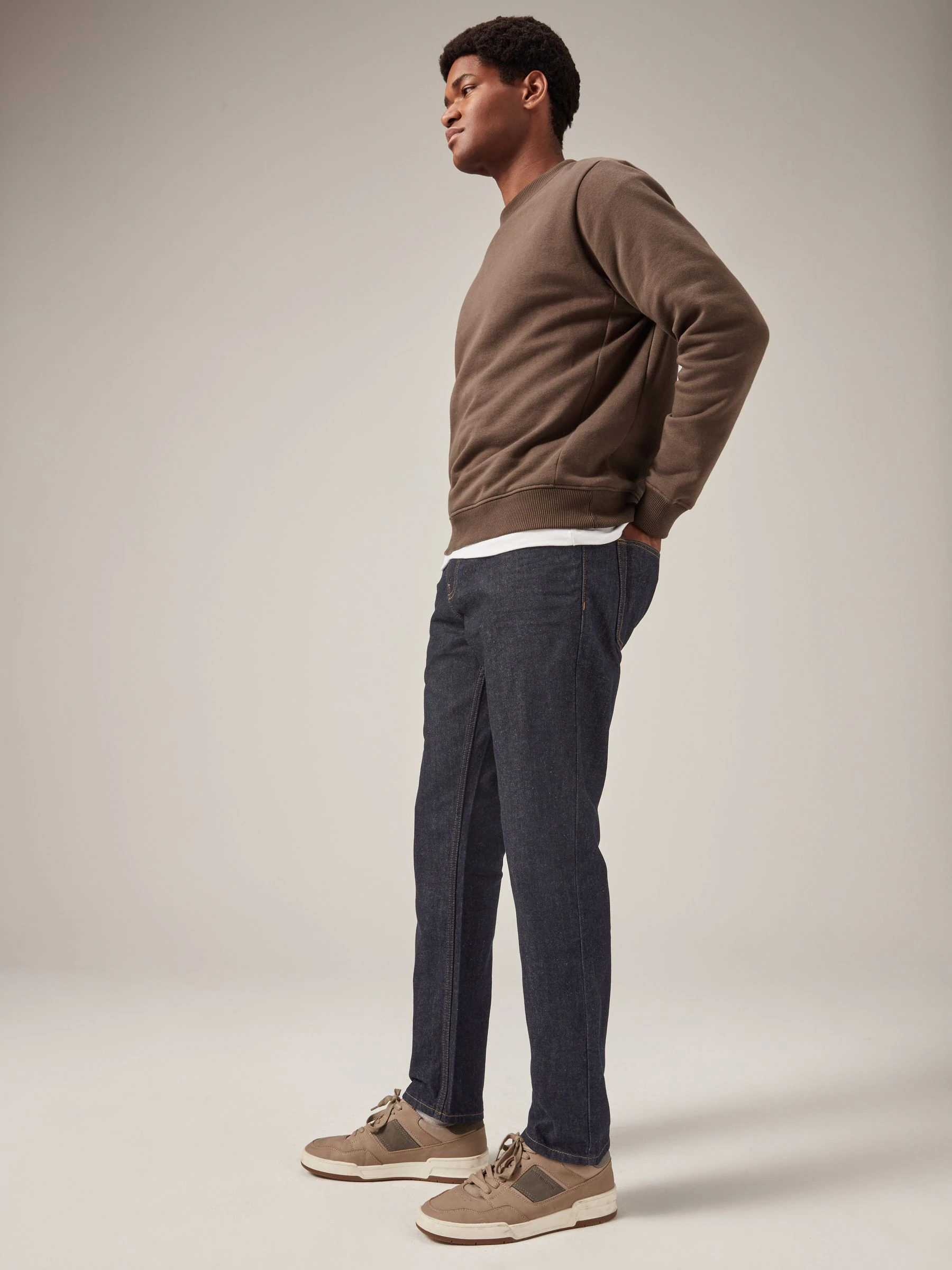 Donkerblauw - 100% katoenen authentic jeans