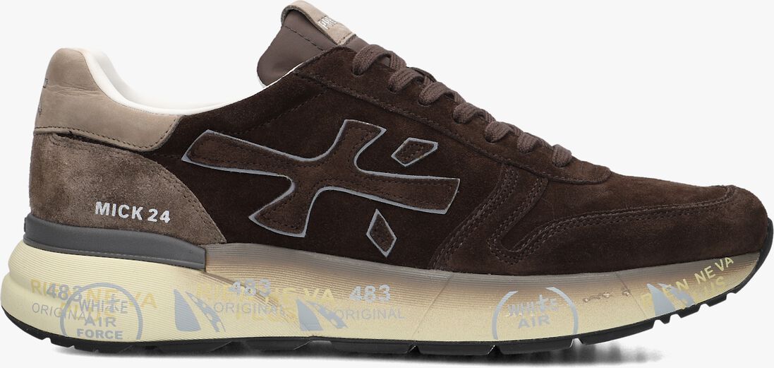 bruine premiata lage sneakers mick