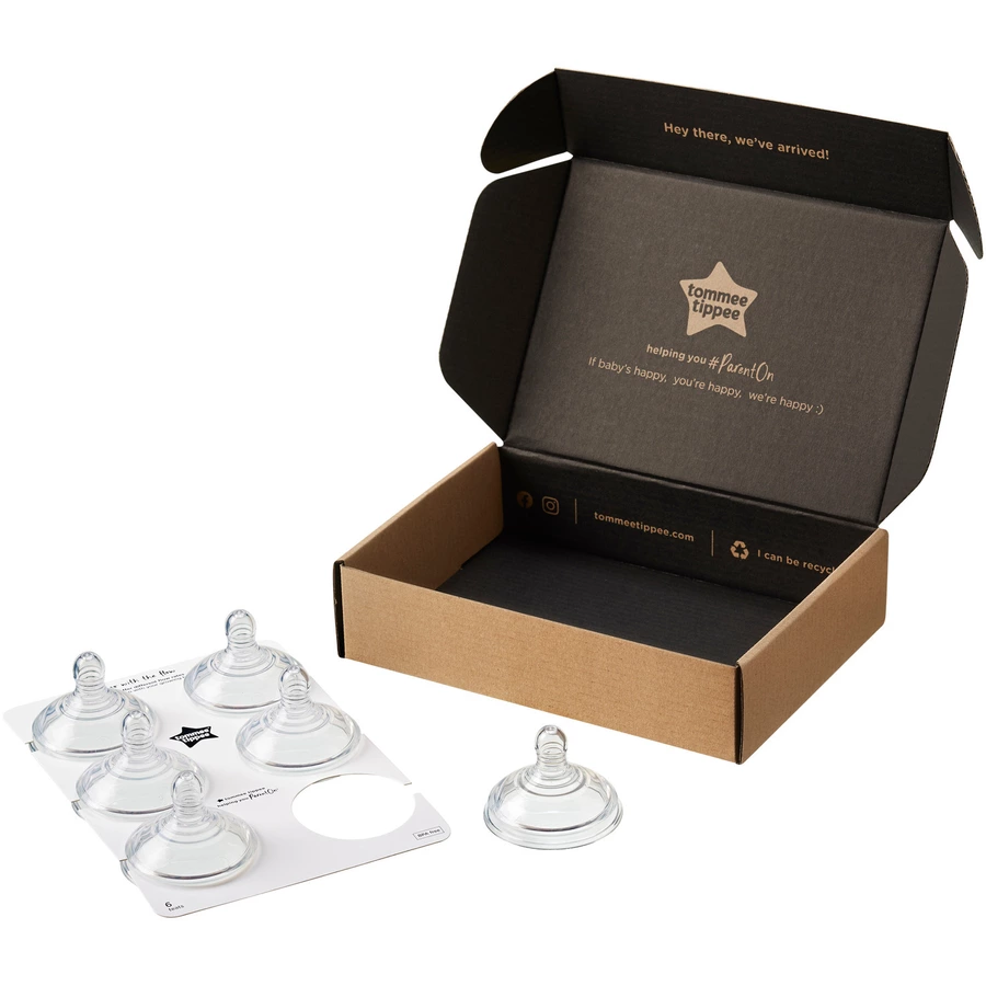 Tommee Tippee Sauger Advanced Anti-Kolik, mittlerer Nahrungsfluss, 6er Set