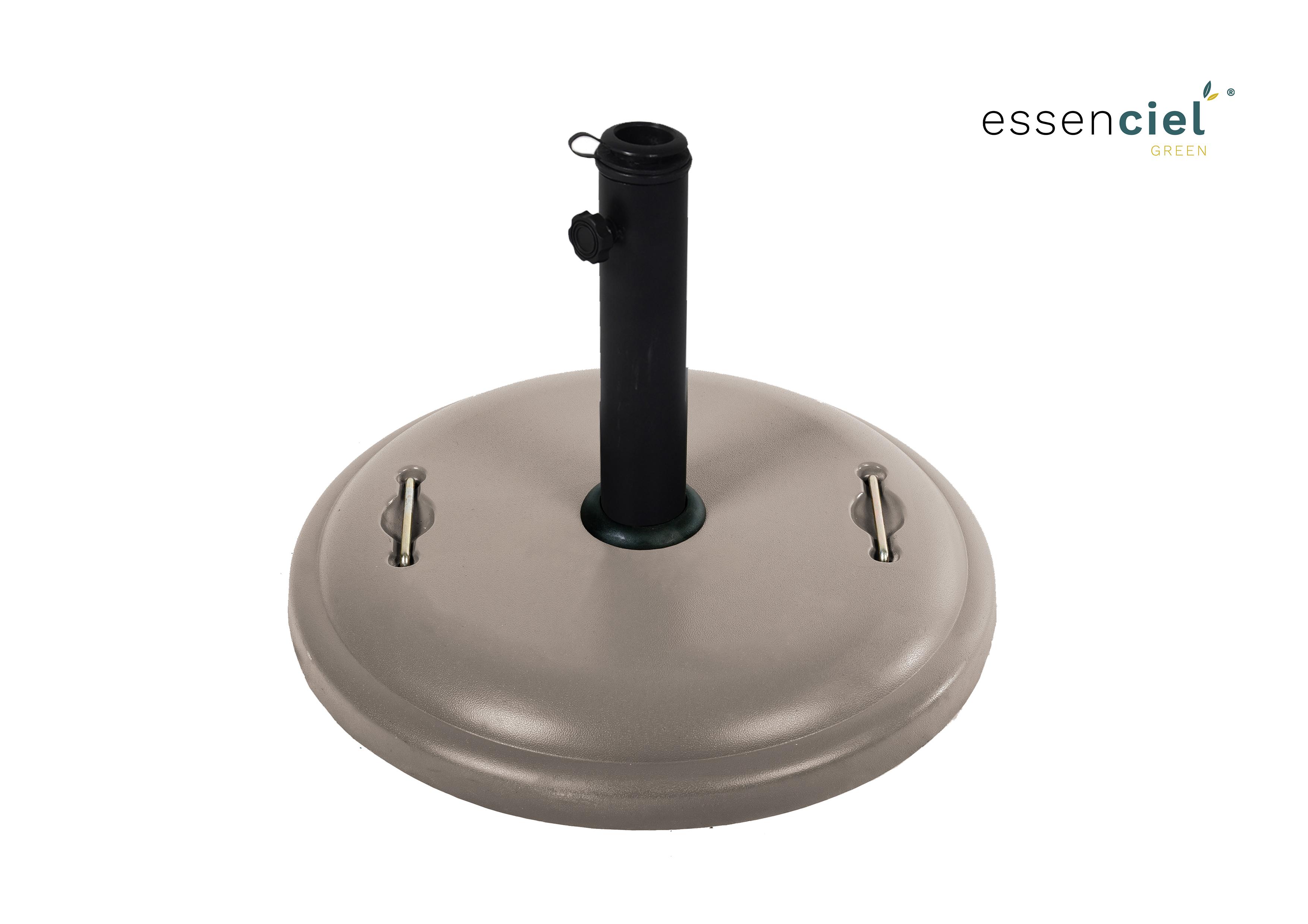 PIED PARASOL 25KG TAUPE BETON
