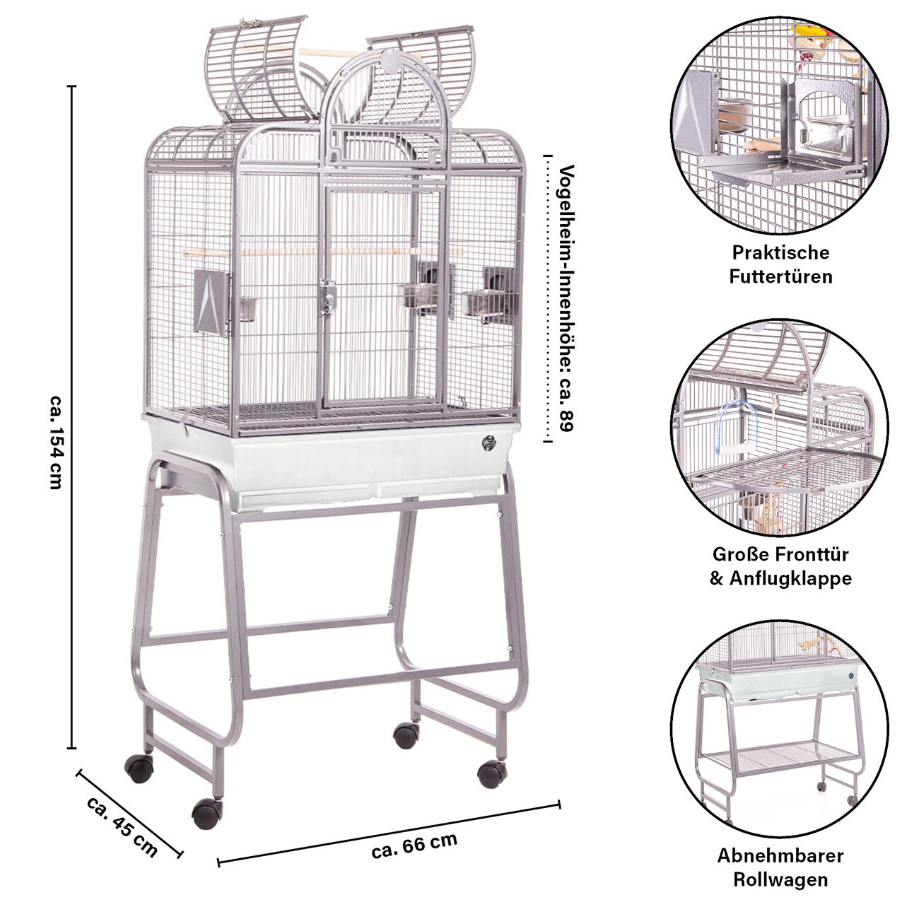 Montana Cages Voliere San Remo II hellgrau