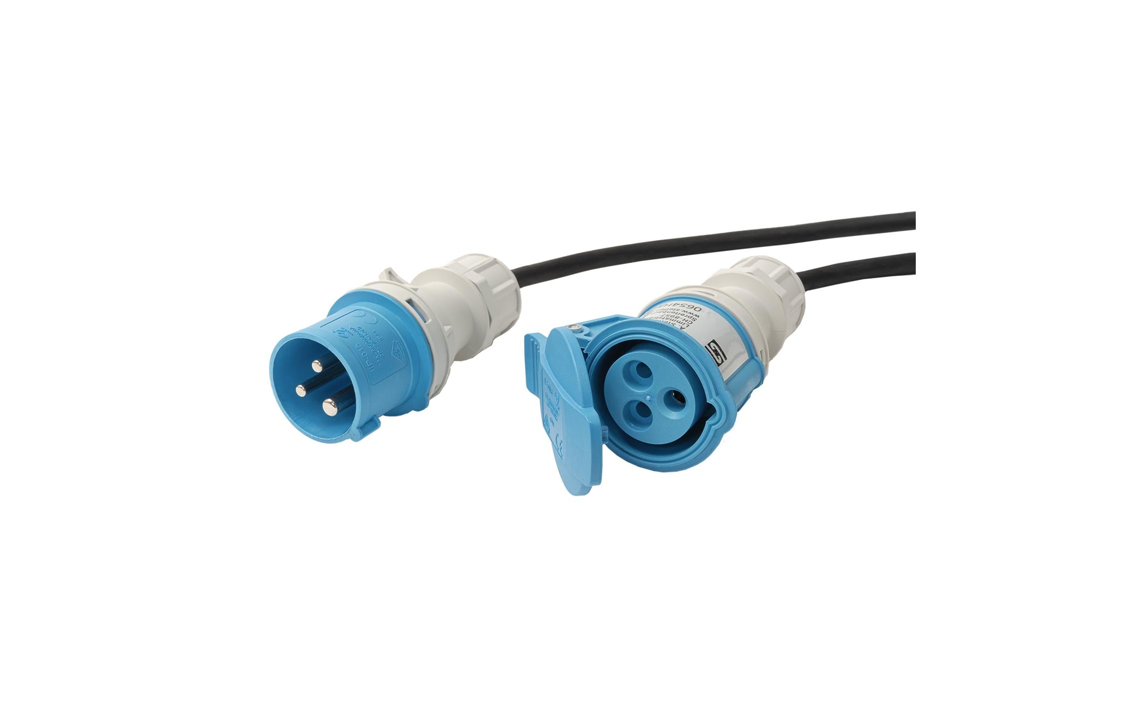 Verlängerungskabel GdV CEE16/3 - CEE16/3 5 mIndustrie-Verlängerungskabel GdV 3 x 1.5 mm2