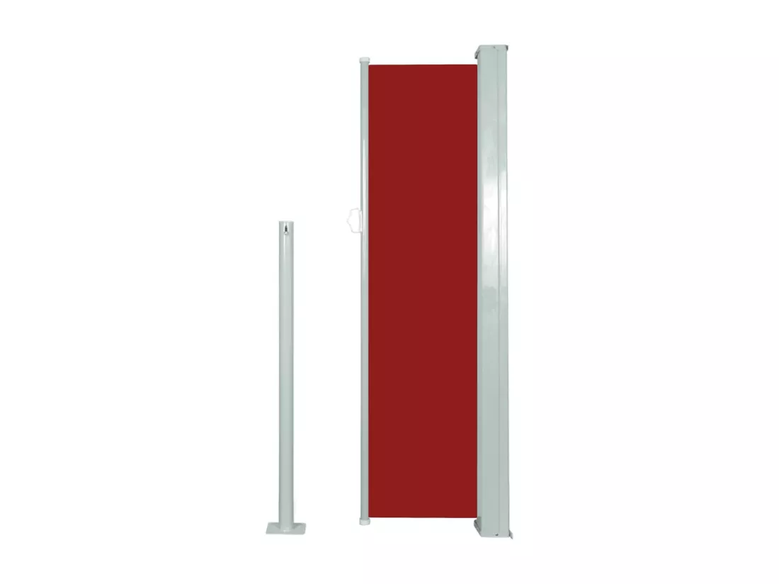 Auvent latéral rétractable 120 x 300 cm Rouge