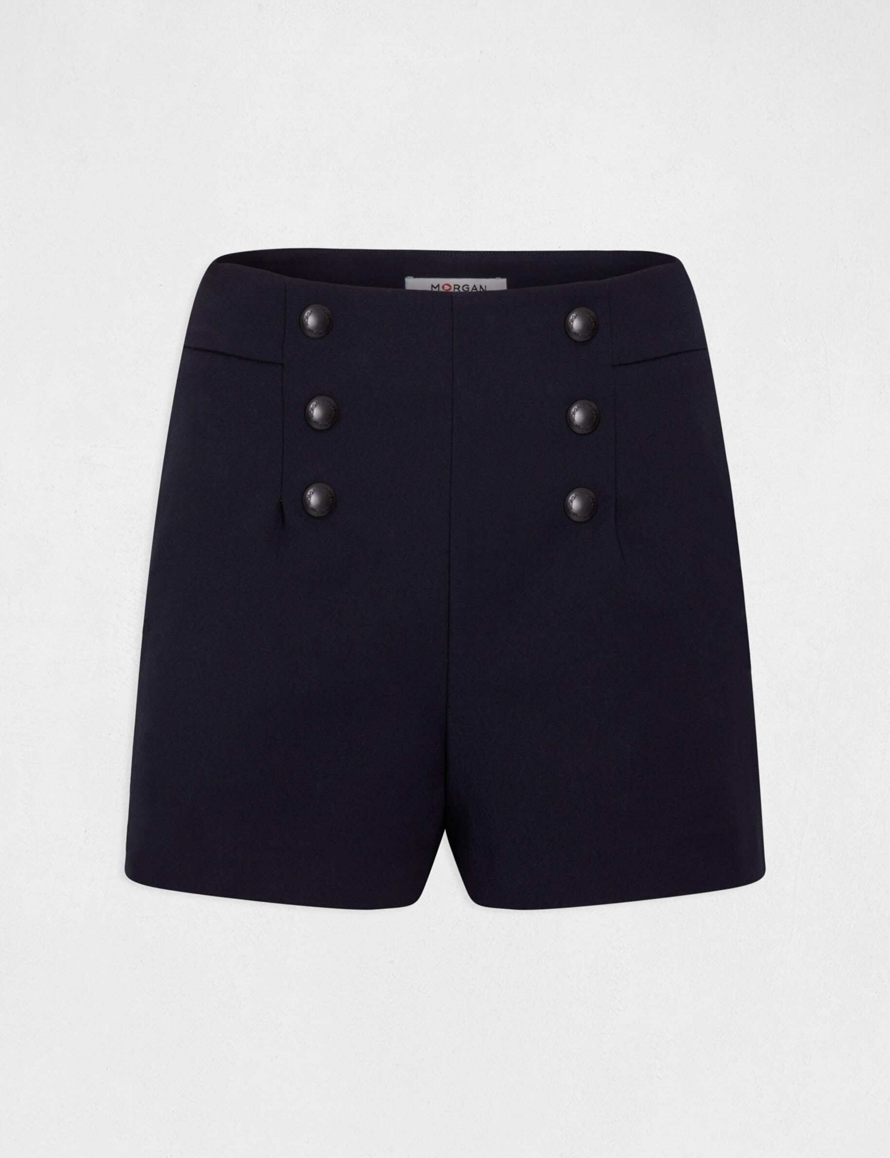 Short city droit à pont marine femme - marine
