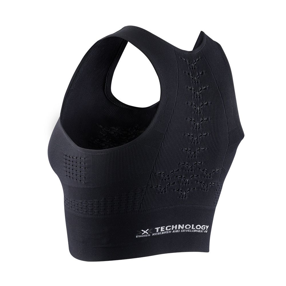 X-Bionic ENERGIZER 4.0 - Crop Top Femme black/white