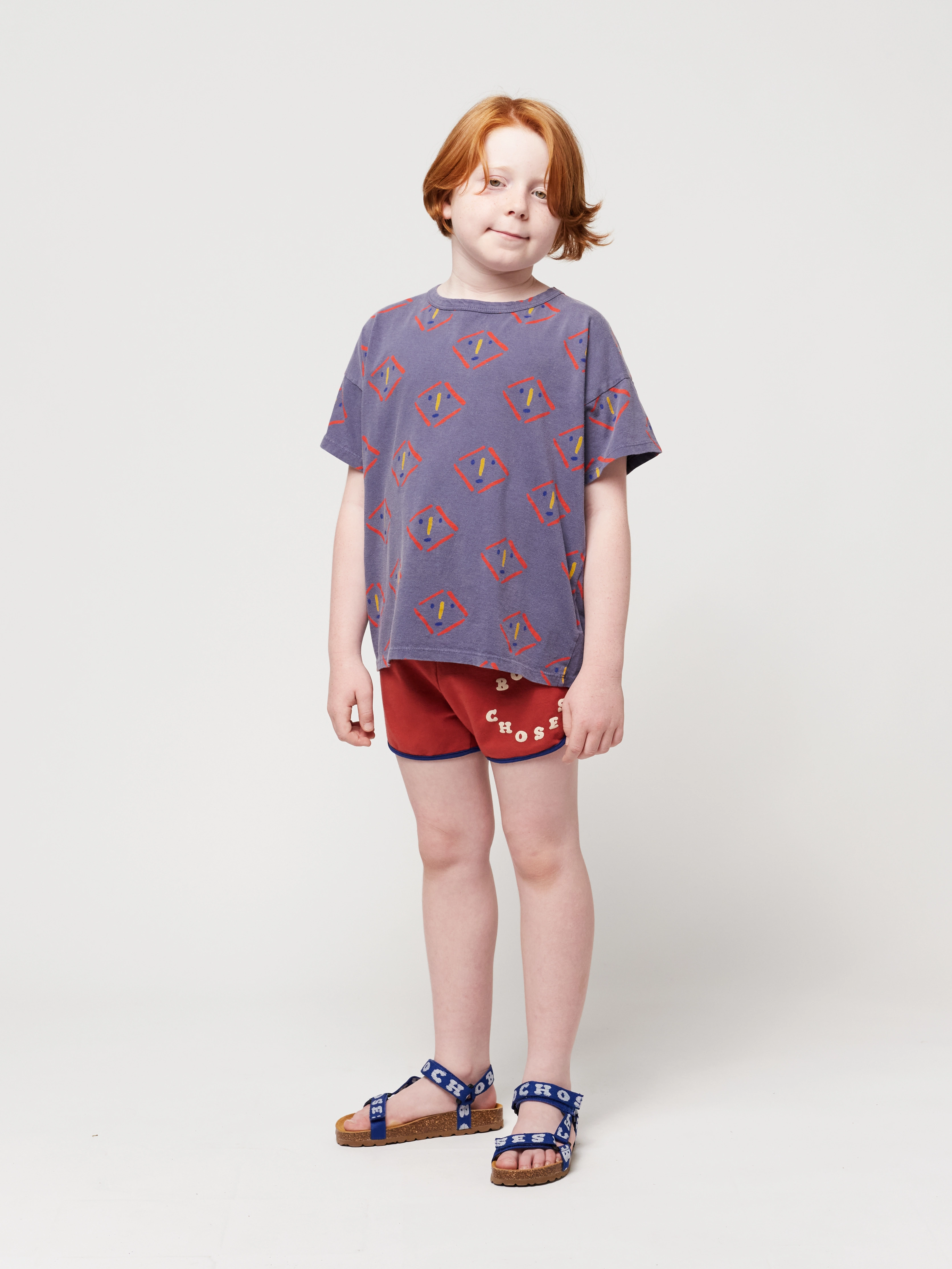 T-Shirt MASKS OLL OVER in prussian blue