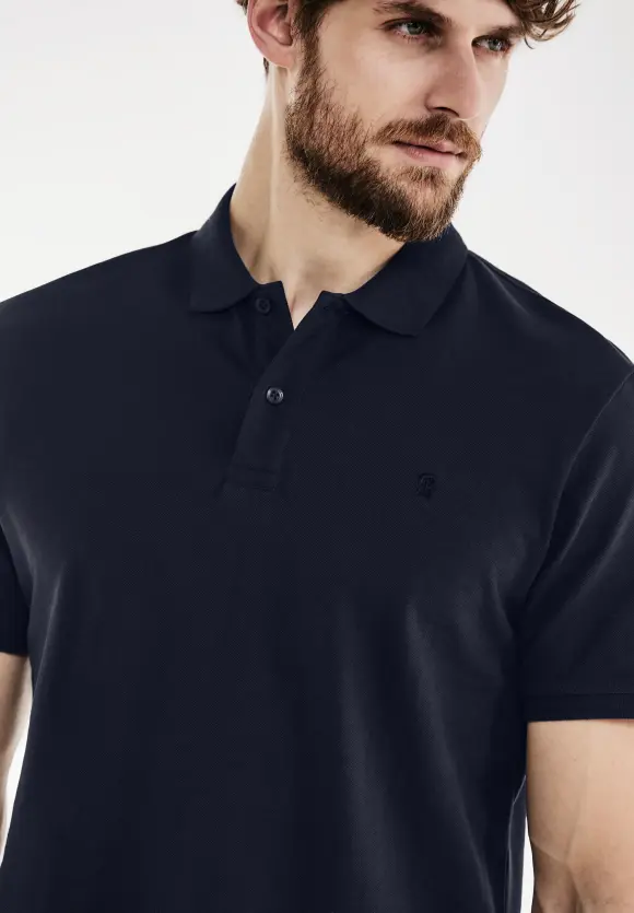 Piquée Poloshirt - eclipse blue