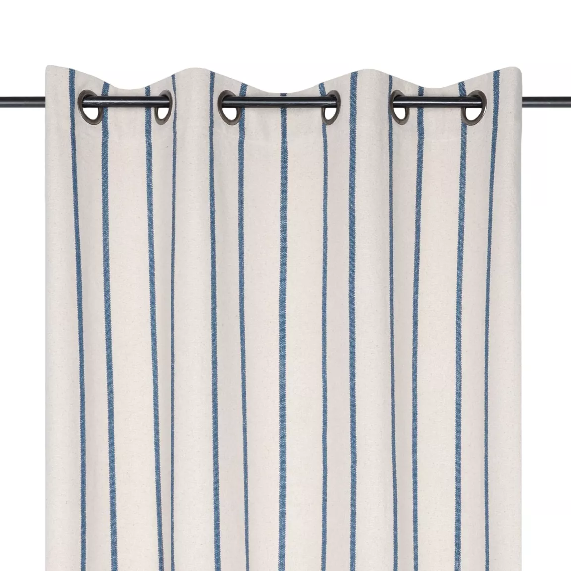 Rideau toile de coton (135 x 260 cm) Ocealys Bleu marine