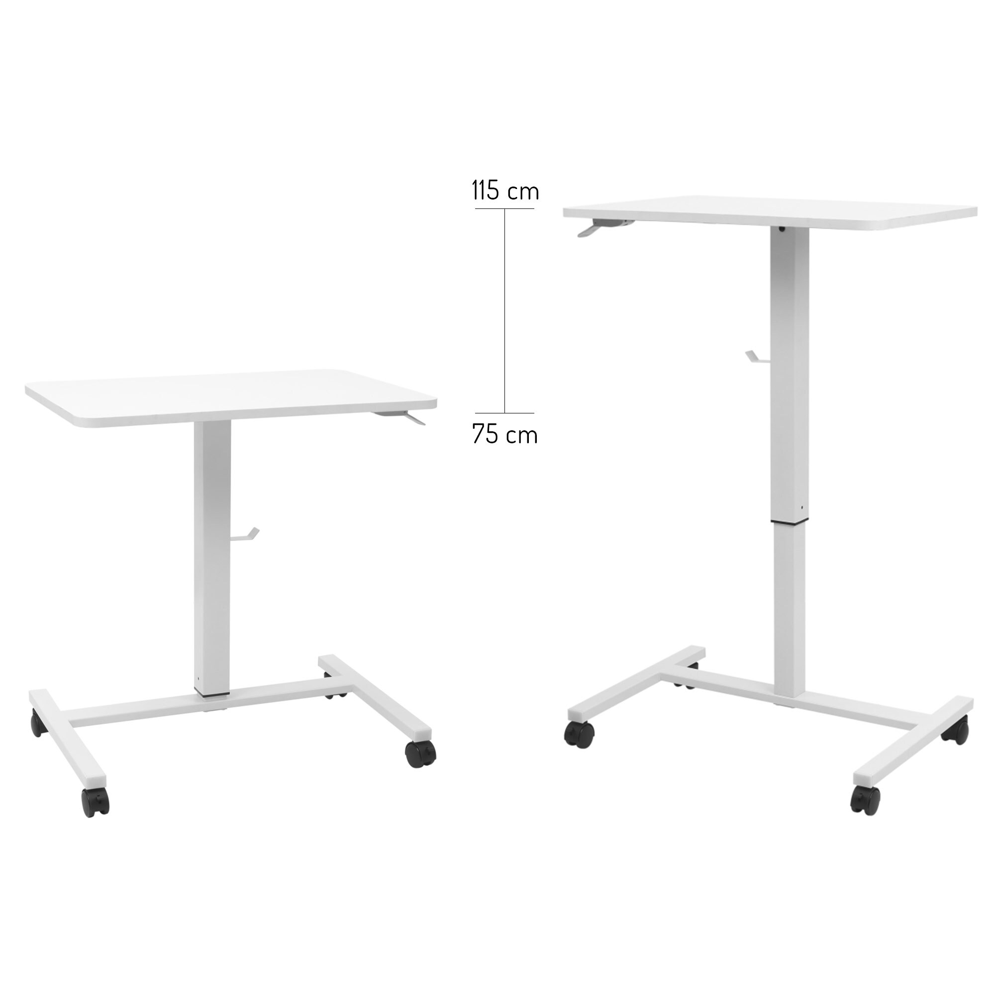 Makika Stehpult / Laptoptisch höhenverstellbar mit Rollen