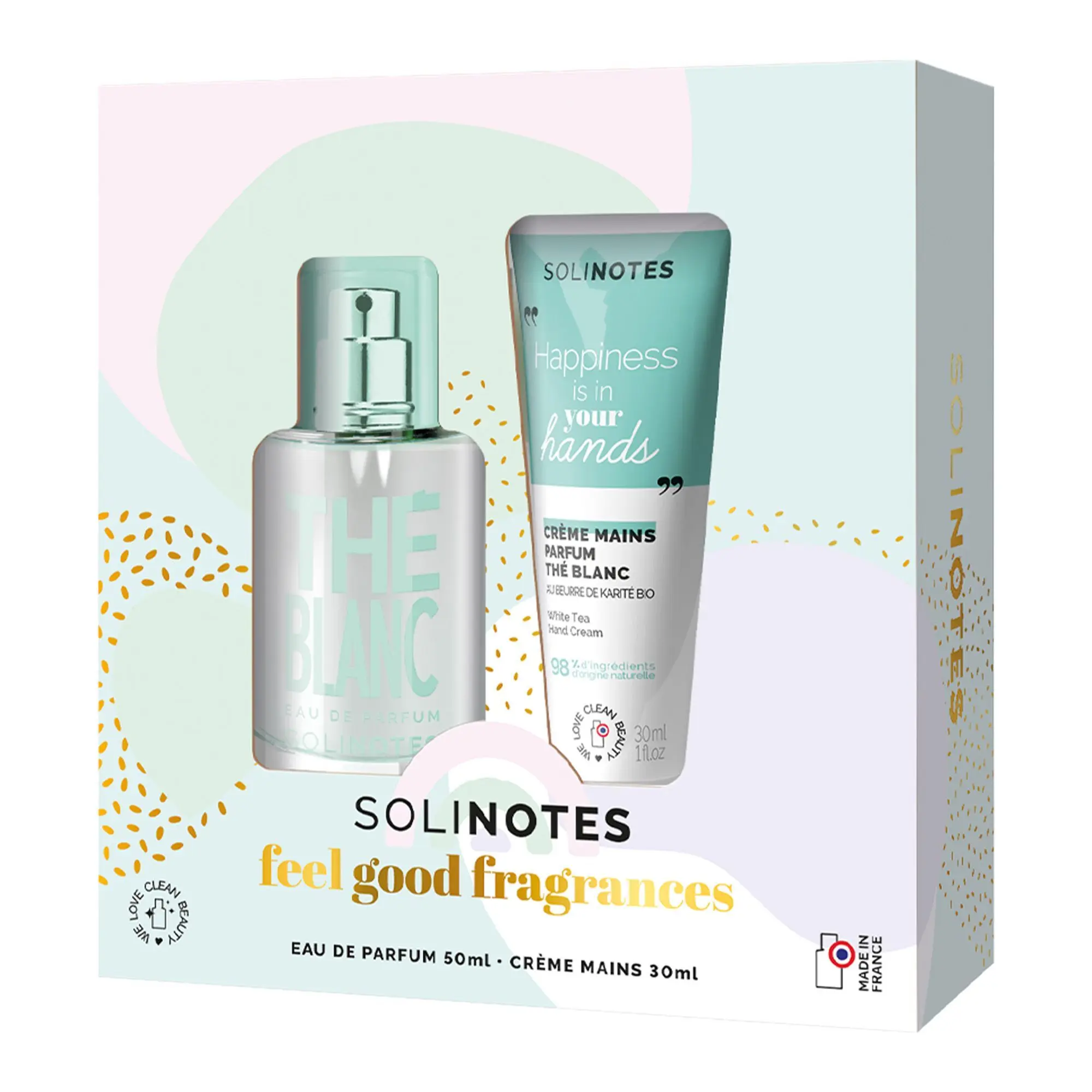 Solinotes - Coffret Thé Blanc Eau de Parfum 50ml & Crème mains 30ml- Femme