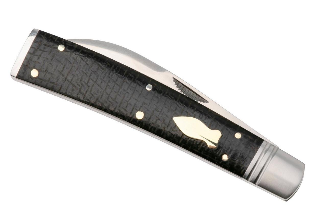 Rough Ryder Reserve Whiskey Ryder Swayback Doc RRR045, D2, Brown Burlap Micarta, slipjoint zakmes