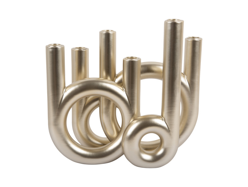 Candle Holder Rings Large PT4157GD Metallic gold