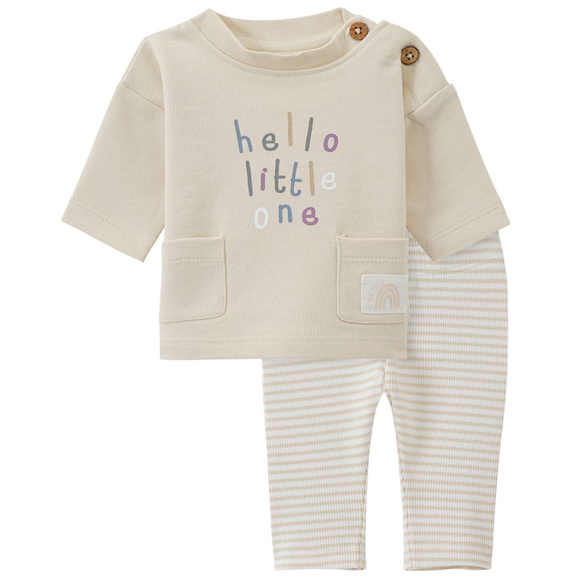 Topomini Pure Collection Newborn Sweatshirt und Hose Born 2025 beige