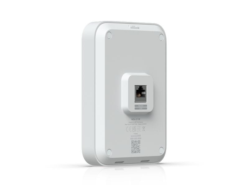 Ubiquiti Access Point Unifi U7 In-Wall Wandmontierter WiFi 7 AP mit 4 räumlichen Streams und integriertem 2,5 GbE PoE-Switch für den Einsatz im Gastgewerbe