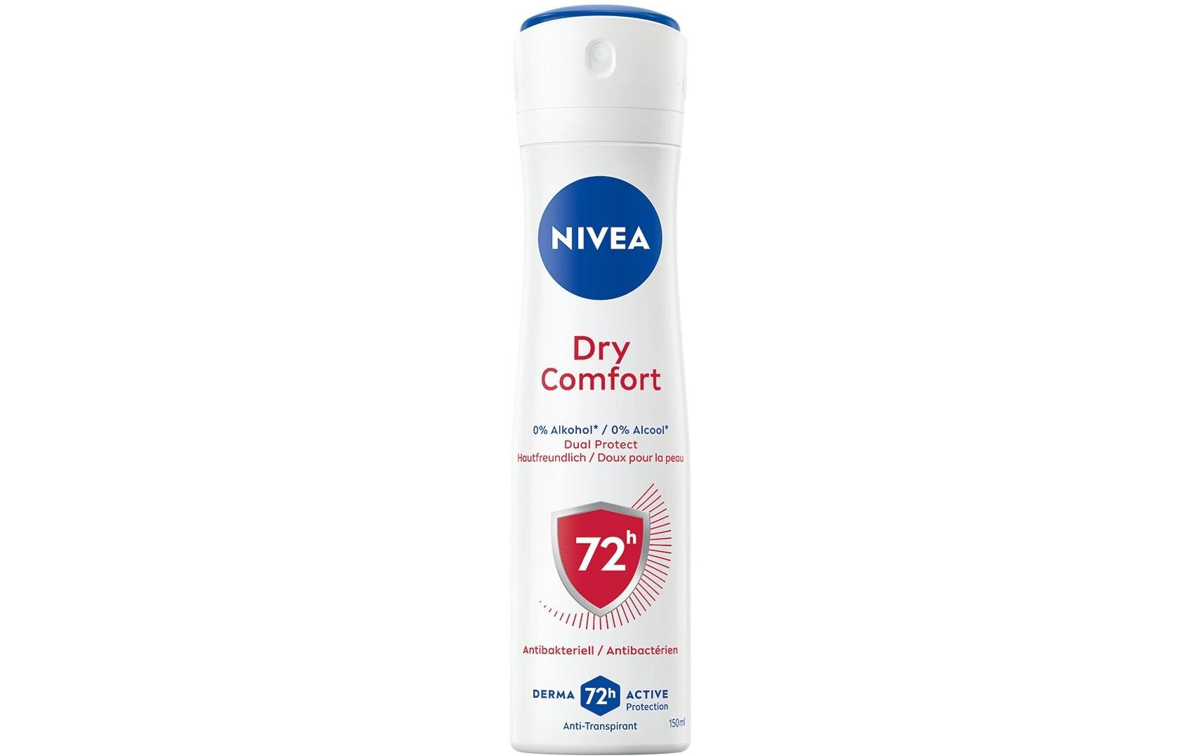 Deo Spray Dry Comfort Female 150 mlAntitranspirant sorgt für ein langanhaltend trockenes und angenehmes Gefühl