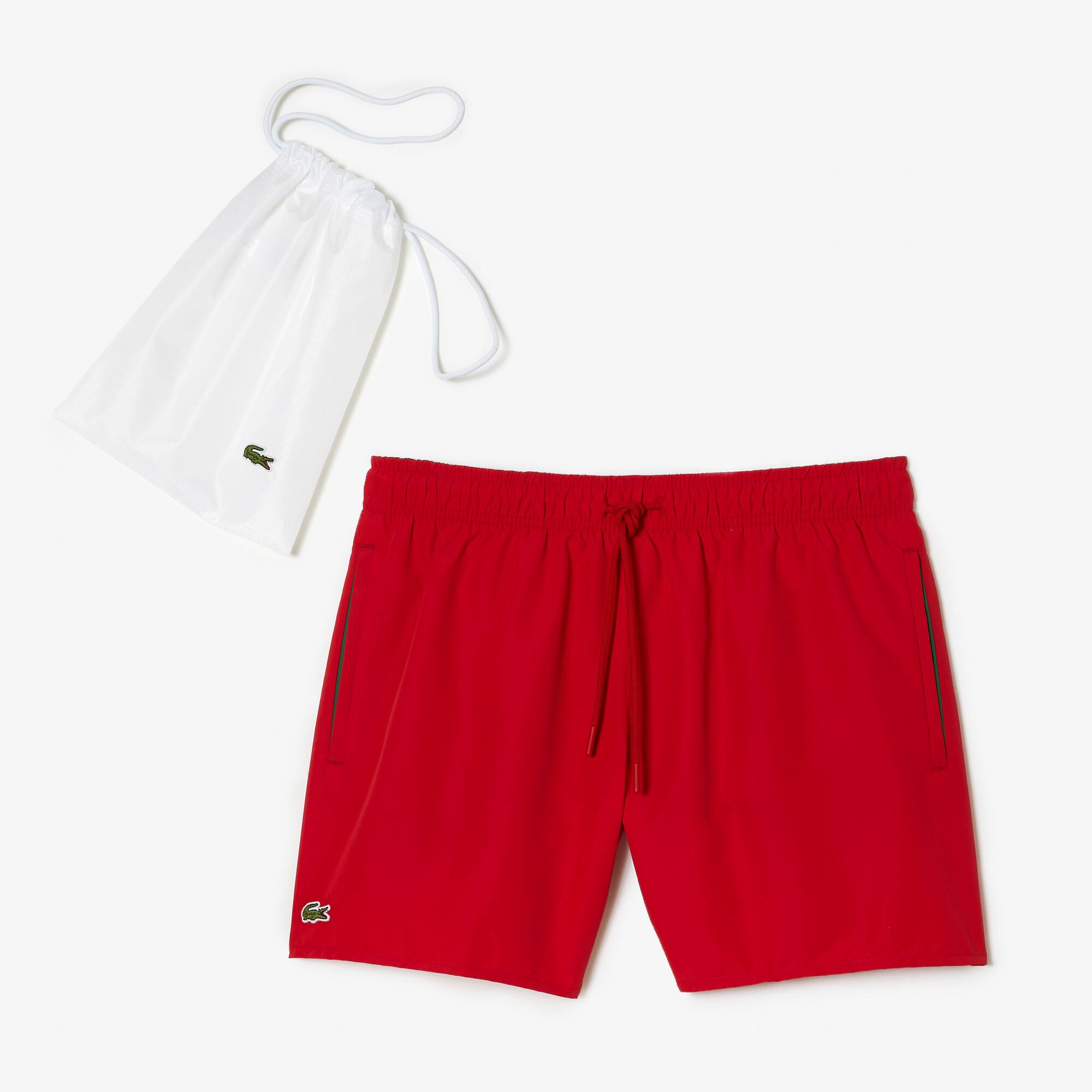 Herren-Badehose mit Quick-Dry Badebekleidung - Rot - Lacoste - Herren