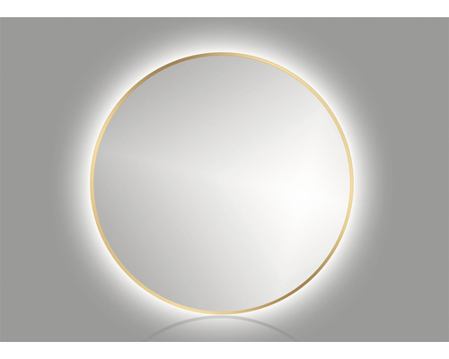 LED-spiegel Ø 60 cm goud