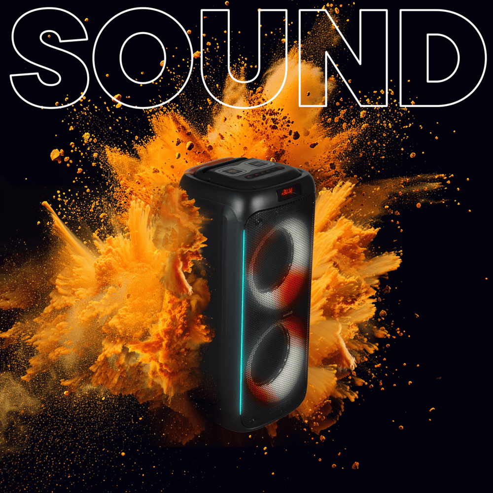 Denver BPS458 Bluetooth partyspeaker met discolichten