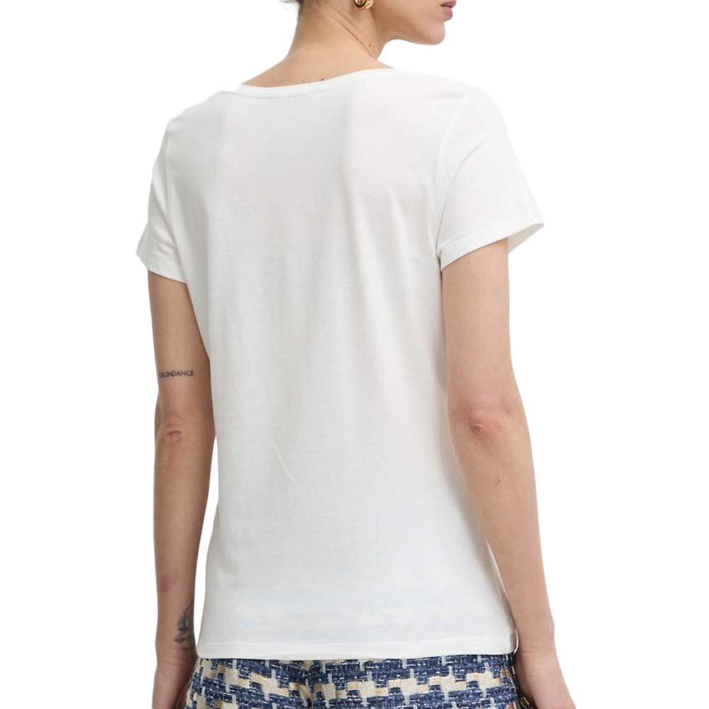 Morgan T-shirt Blanc/Doré Femme Morgan DYOU