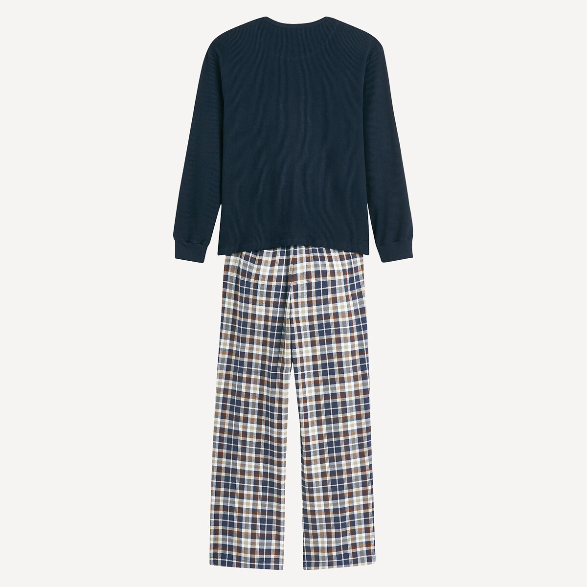 COLEÇÕES LA REDOUTE<br>Pijama com calça de flanela xadrez