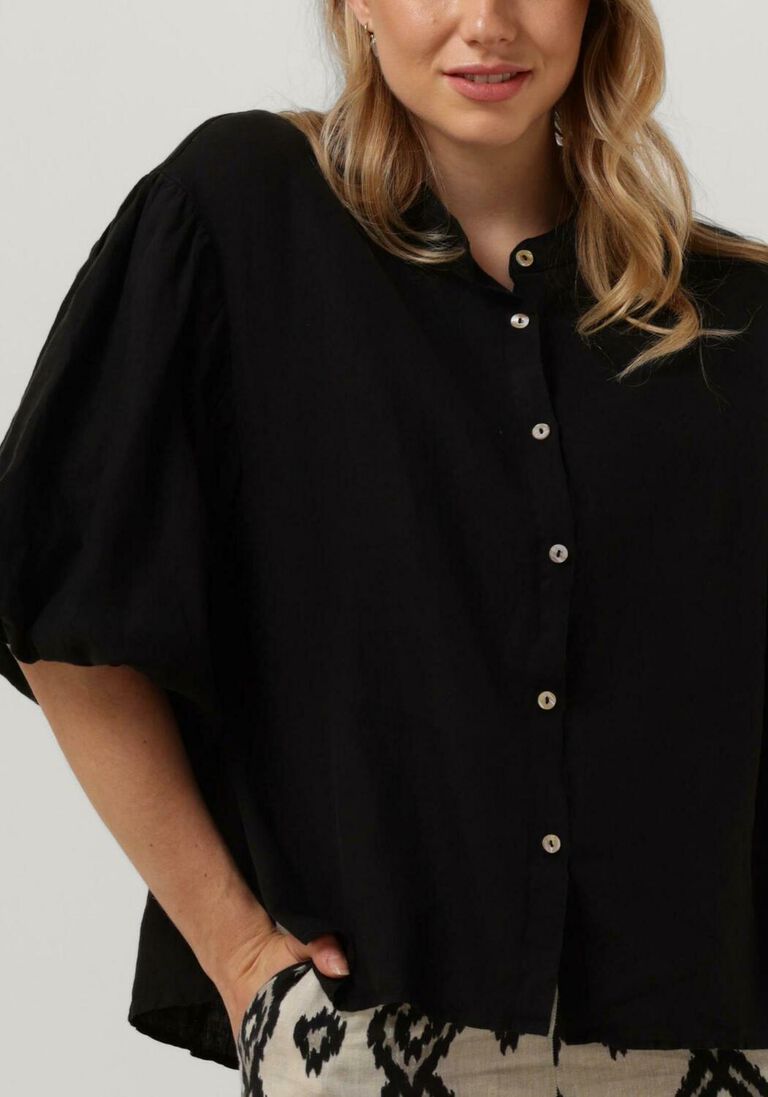 MR MOOD zwarte mr mood blouse mrs balon shirt