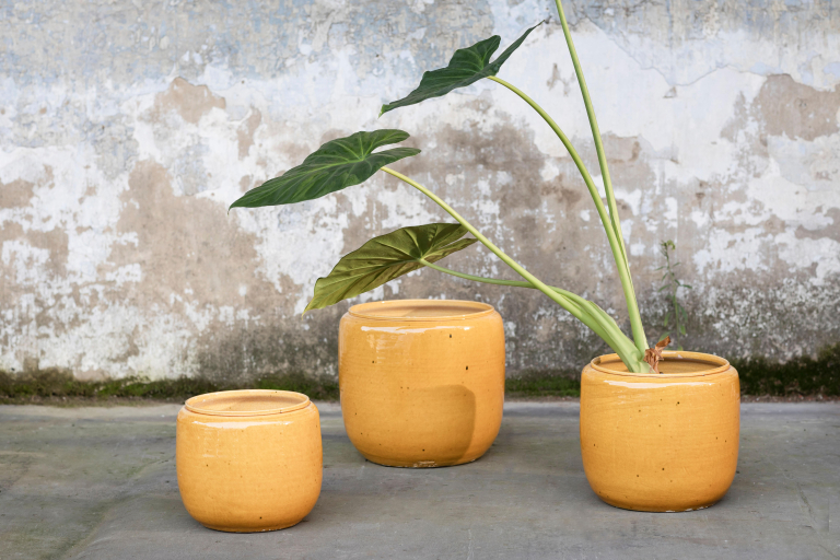Serax Glazed shades by Serax Costa bloempot large Ø26 Grey