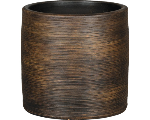 Le Havre bloempot Ø 24 cm H 22 cm keramiek bruin