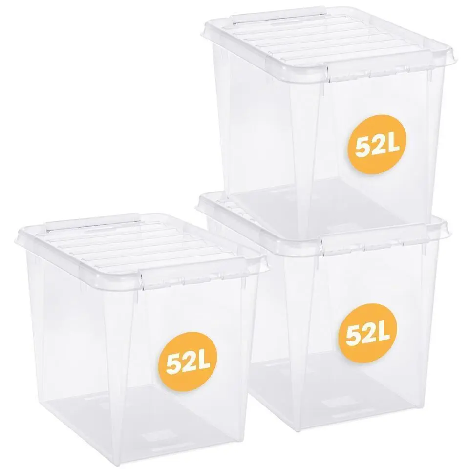 SmartStore Stevige Opbergbox 52L Set van 2 - 50x39x41cm