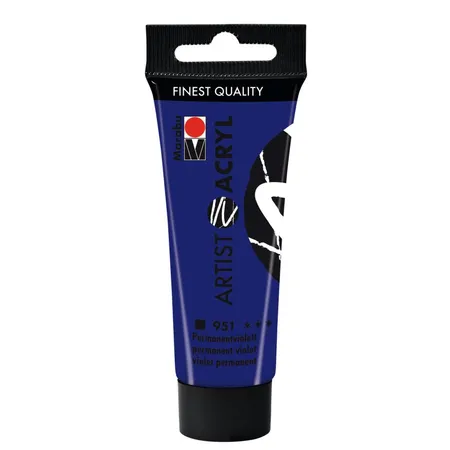 Marabu Artist Acryl, Permanentviolett 951, 22 ml