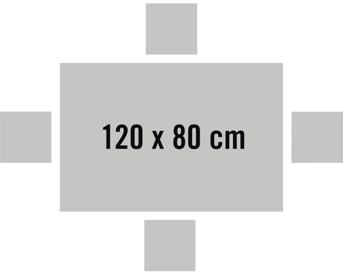 Tafelblad van grenenhout A/B 28x800x1200 mm