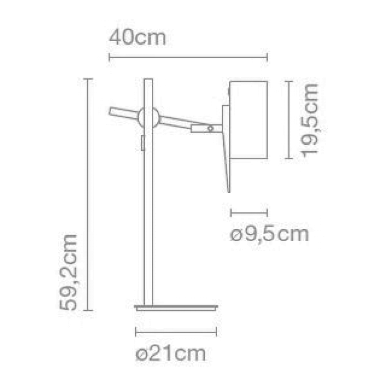 Marset Scantling S tafellamp zwart