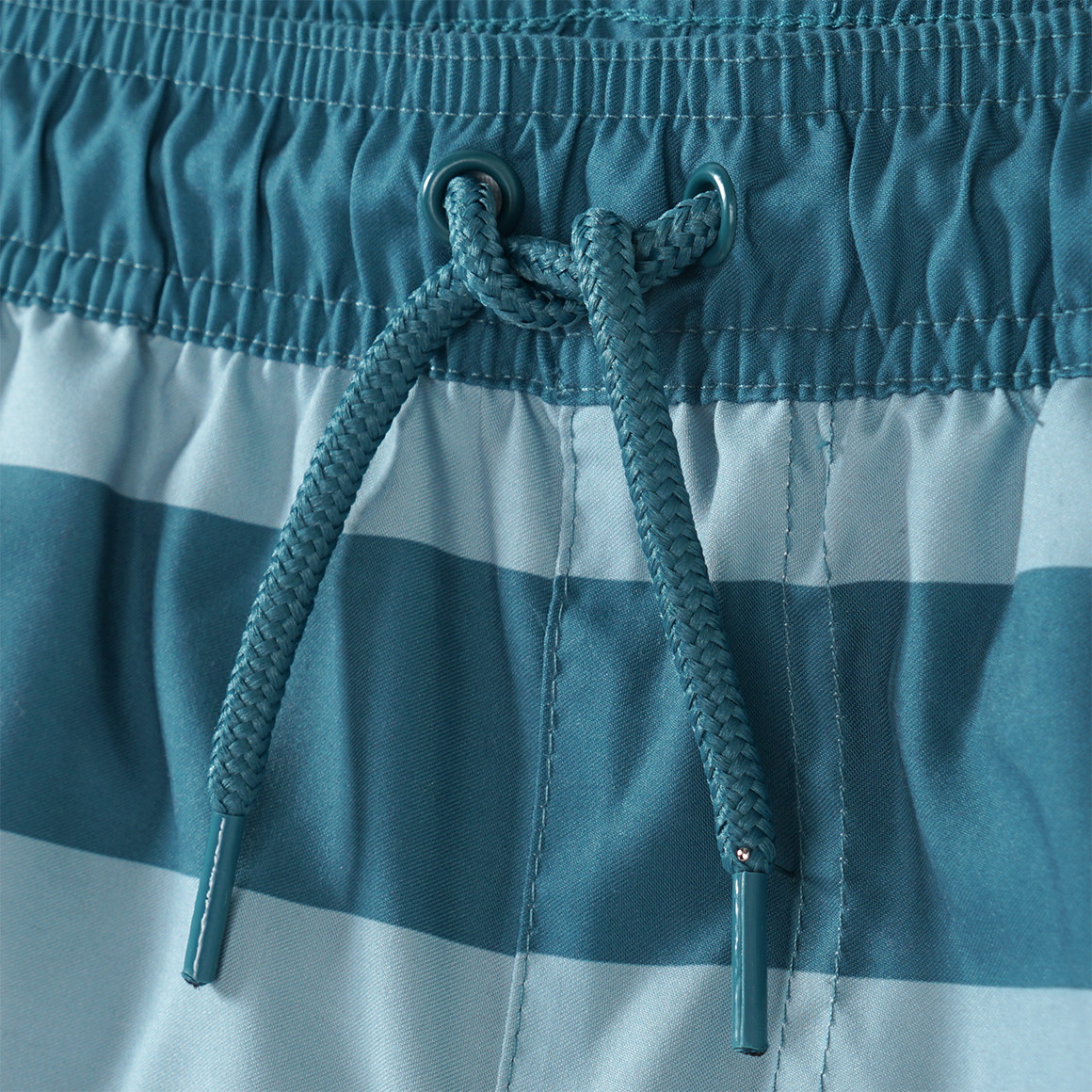 Famy Jungen Badeshorts mit Streifen dunkeltürkis / helltürkis
