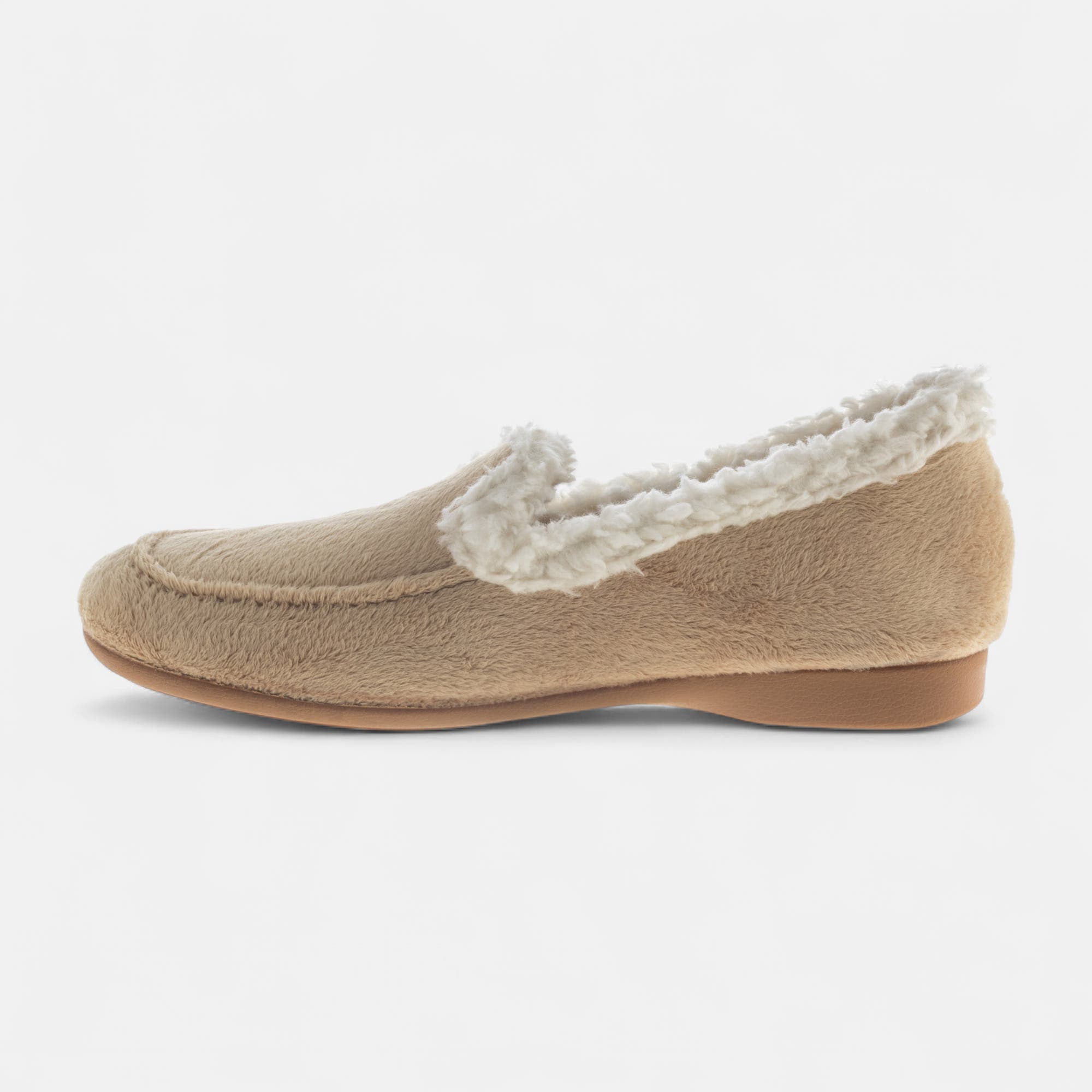 Pantoufles pieds sensibles Femme camel