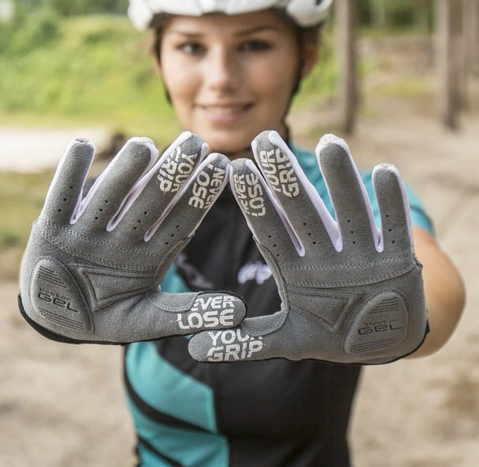 GripGrab Shark cykelhandsker women grå