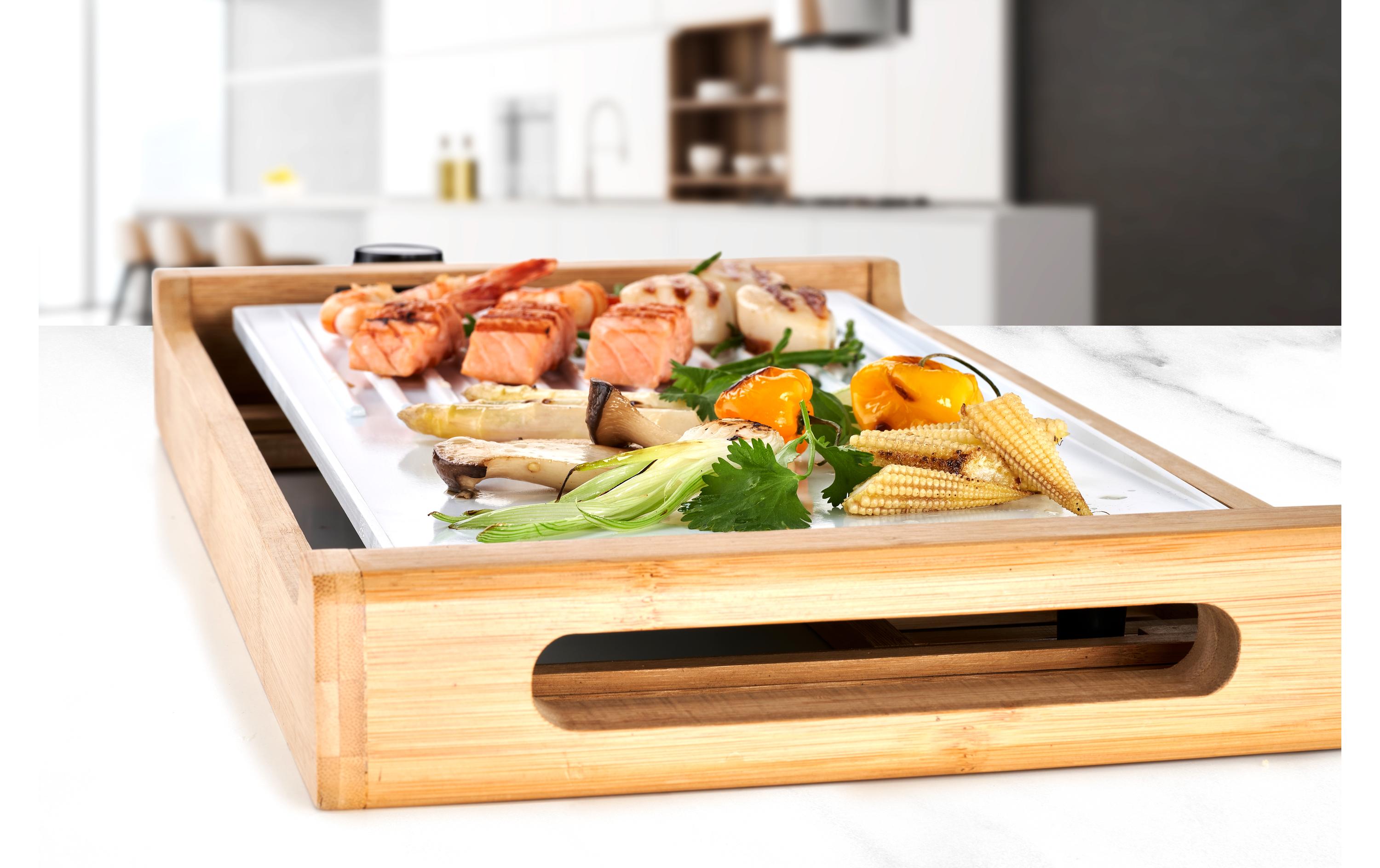 Tischgrill Bamboo Grill 1800 WLeistungsstarker Tischgrill für drinnen und draussen