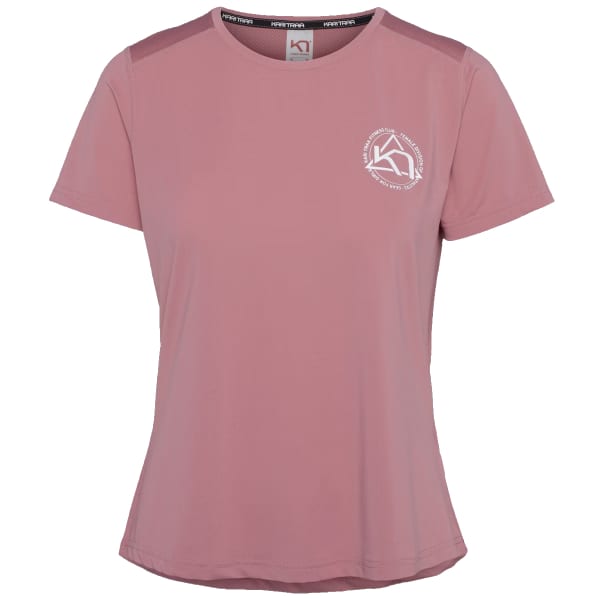 T-shirt running KARI TRAA VILDE ACTIVE TEE PASTEL DUSTY PINK