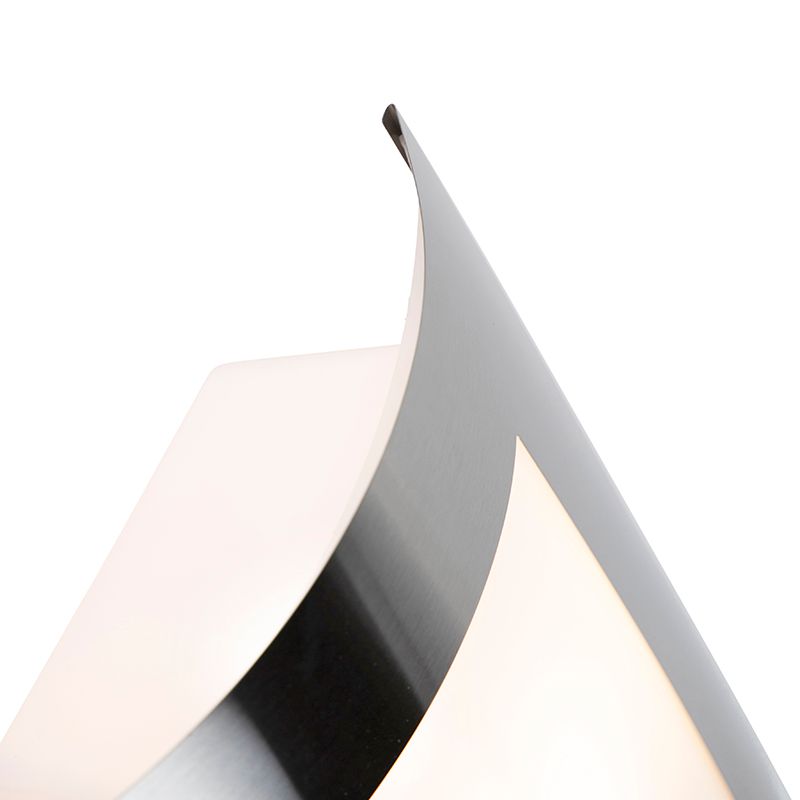 Buiten wandlamp staal IP44 schemersensor - Emmerald