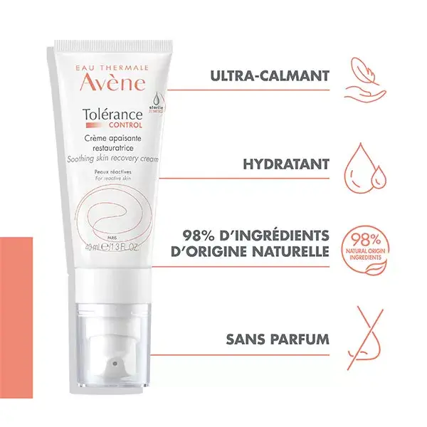 Avène Tolerance Control Creme Restaurador Suavizante 40ml
