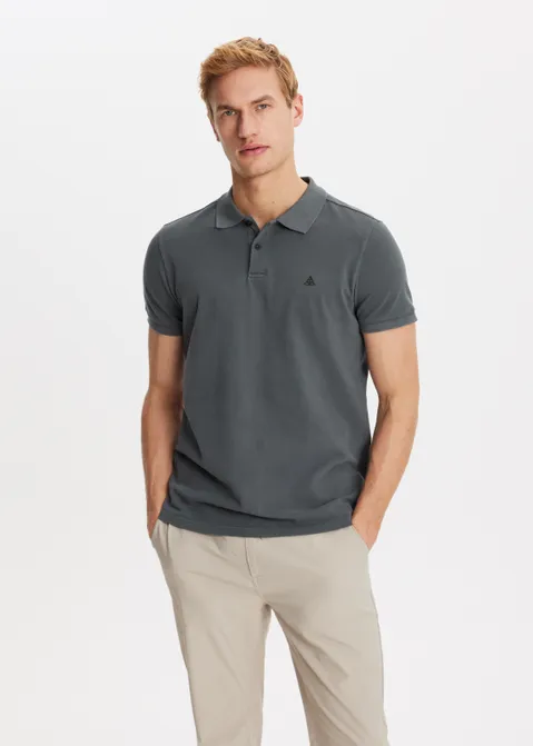 Polo met logo print groen (GRN)