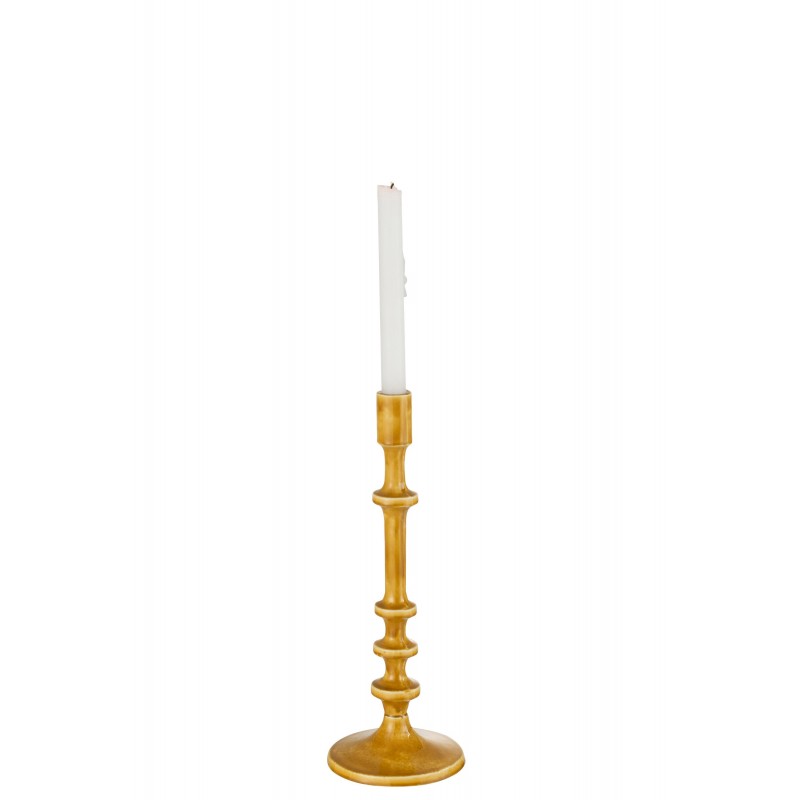 Chandelier classique en aluminium ocre h35cm
